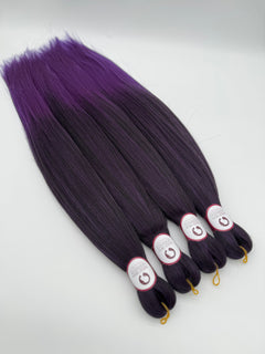 Premium Flechthaar (4er Set), AMETHYST