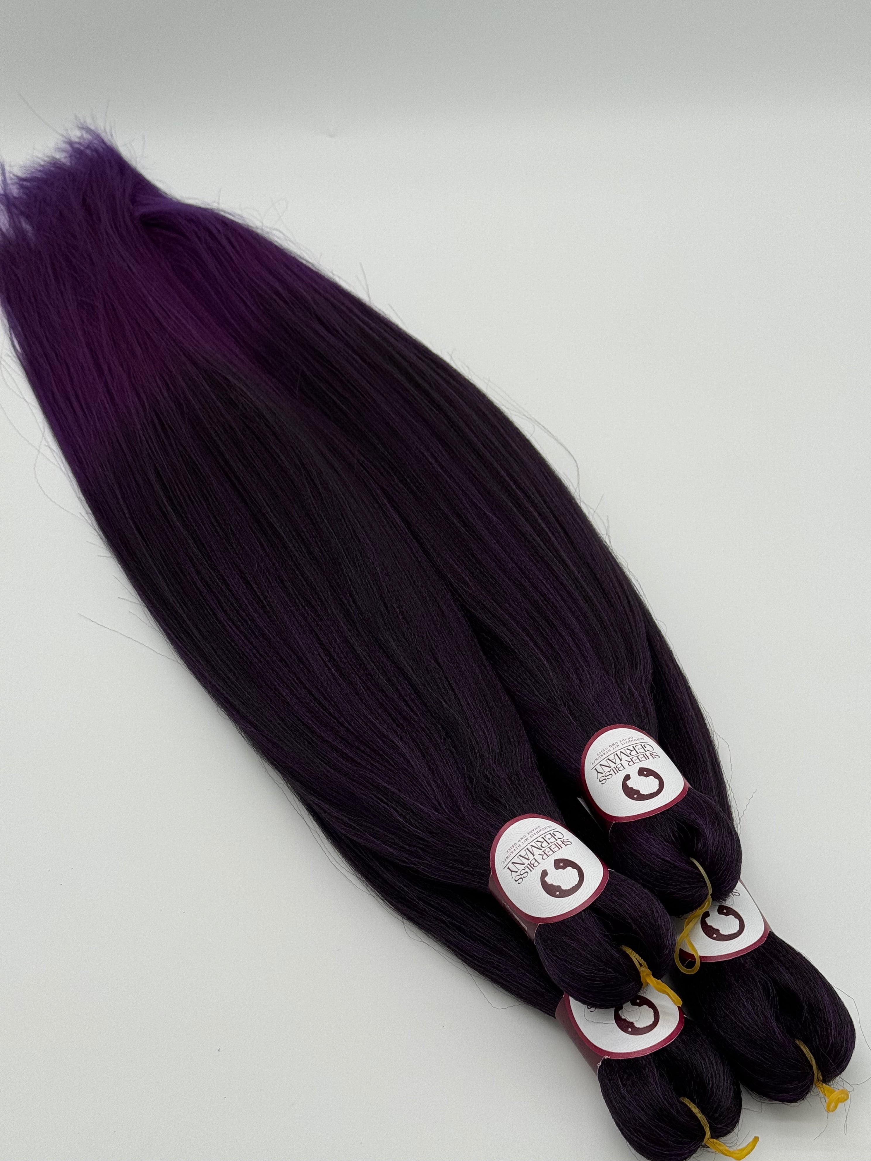 Premium Flechthaar (4er Set), AMETHYST