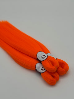 Exklusives Kinder-Flechthaare, MANDARINE (3er Set)