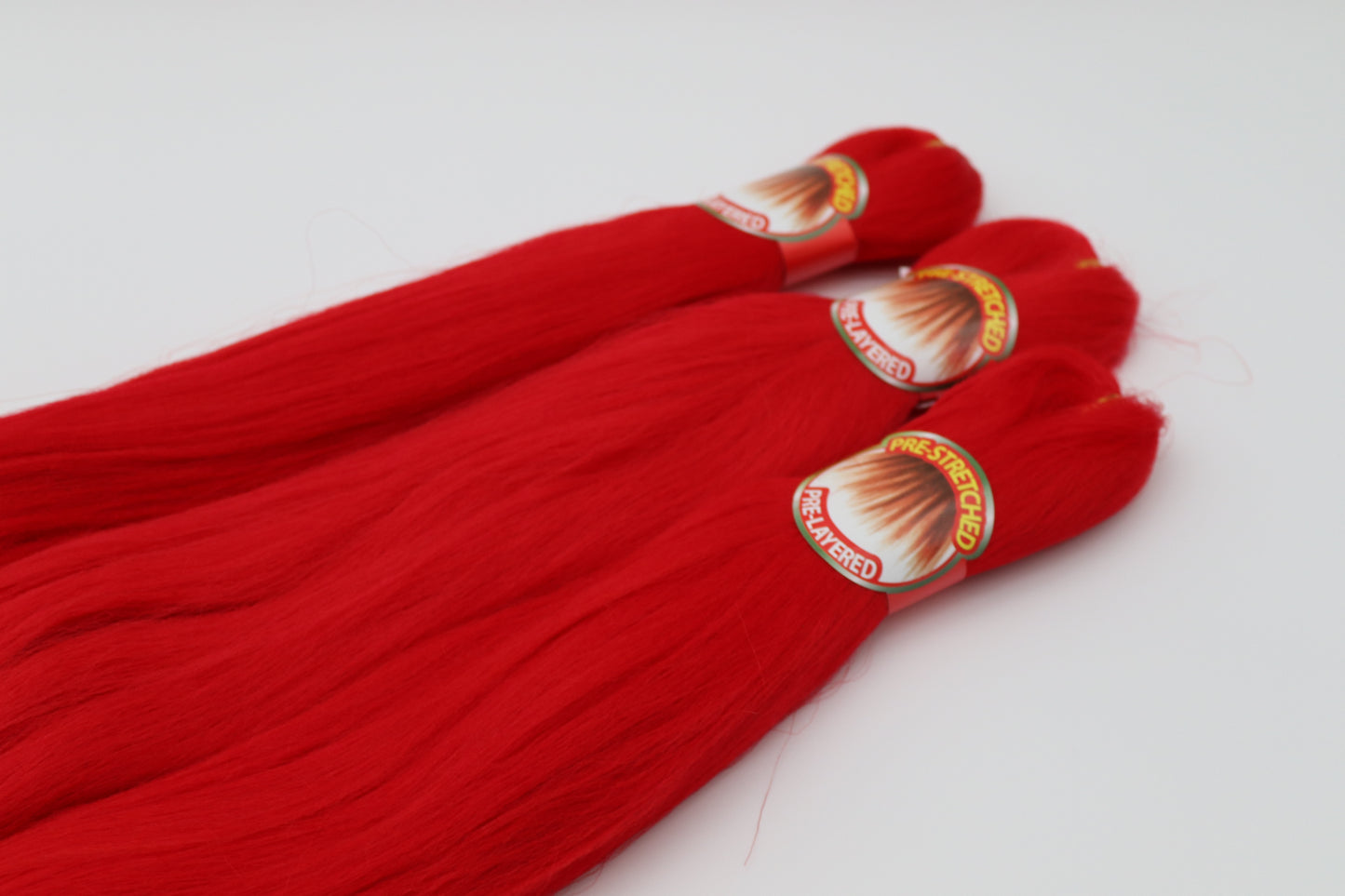 3x Pre- Stretched, Pre-Layered Braids, 26", 90g, einfarbig EZA20