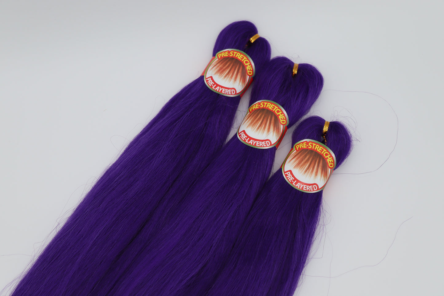 3x Pre- Stretched, Pre-Layered Braids, 26", 90g, einfarbig EZA32