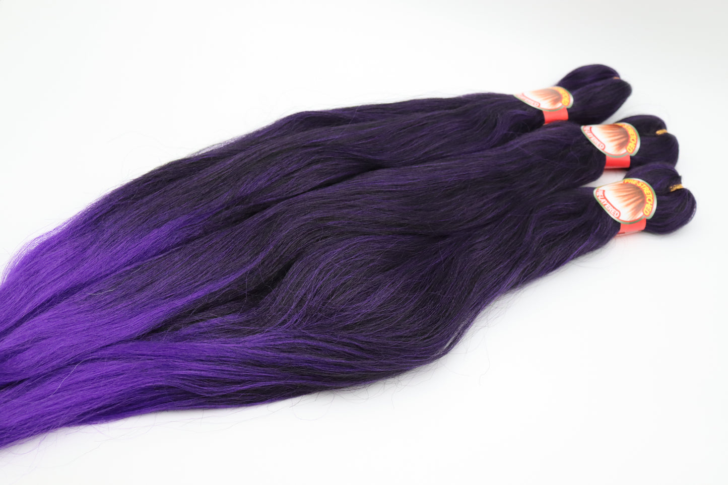 3x Pre- Stretched, Pre-Layered Braids, 26", 90g, zweifarbig EZB15