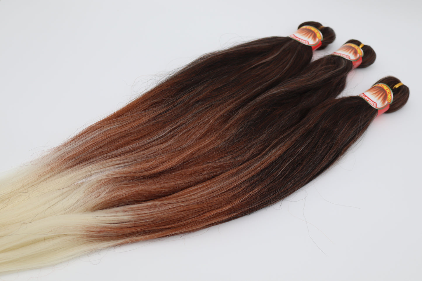 3x Pre- Stretched, Pre-Layered Braids, 26", 90g, dreifarbig EZC11