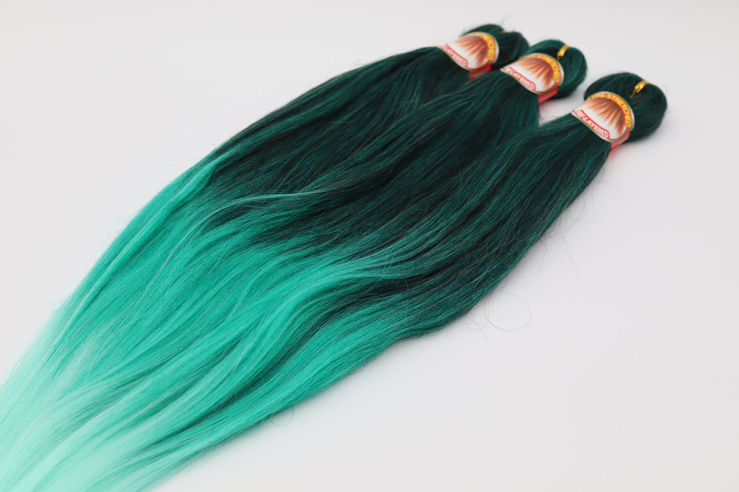 3x Pre- Stretched, Pre-Layered Braids, 26", 90g, dreifarbig EZC13