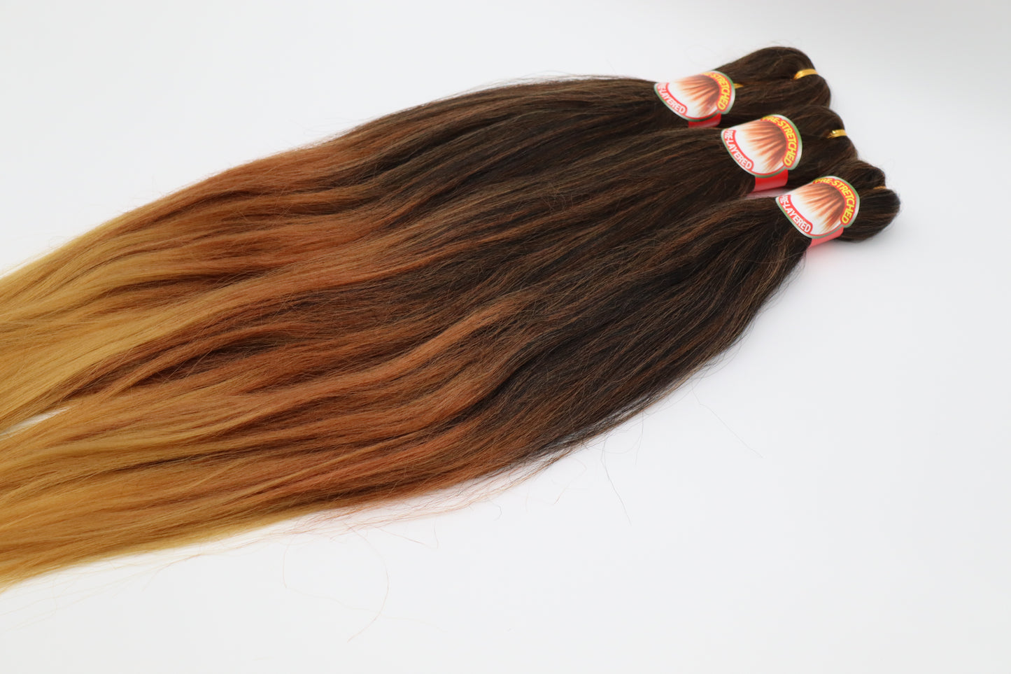 3x Pre- Stretched, Pre-Layered Braids, 26", 90g, dreifarbig EZC2