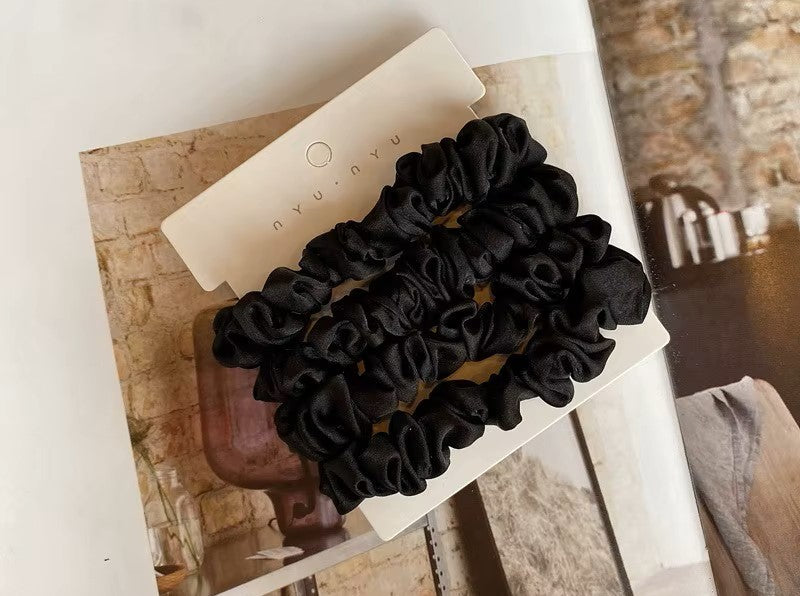 4 Stk. Solid Elastic Scrunchie