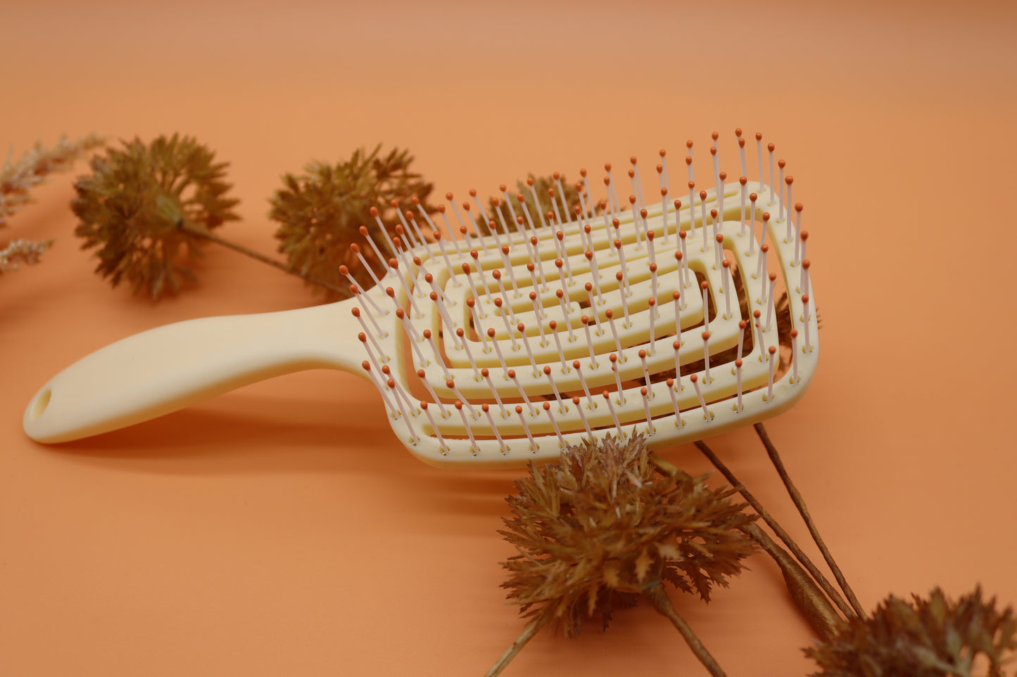 1 Stk. Haarbürste, Bürste mit Spiralfeder für Jeden Haartyp
