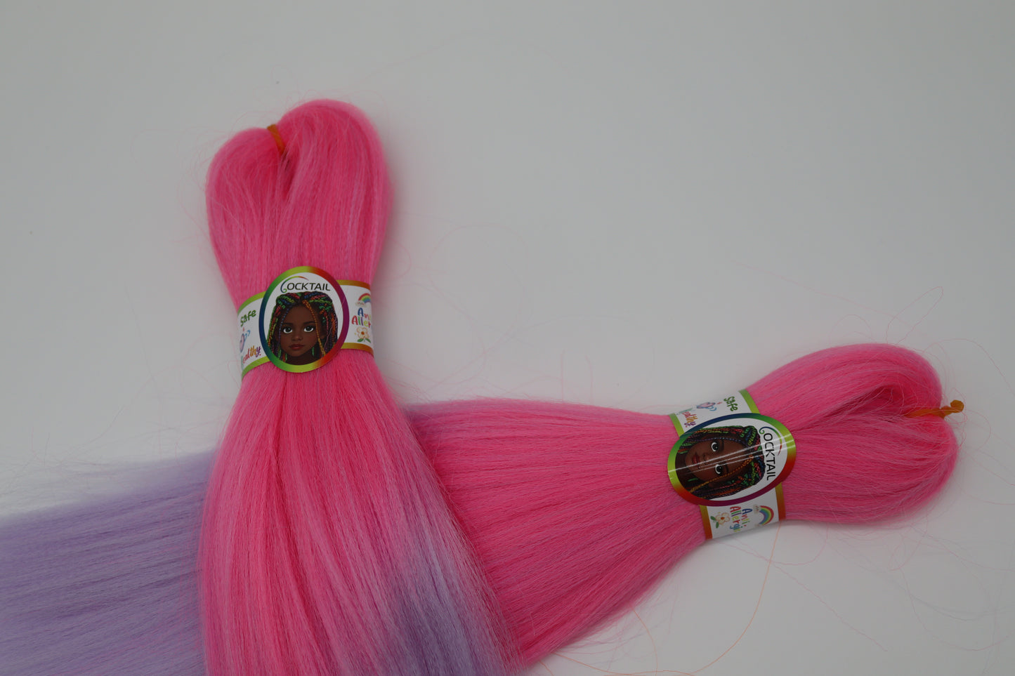 2x Cocktail Kids Braids - Antibakterielle Kinder-Braids in bunten Farben, 2-8