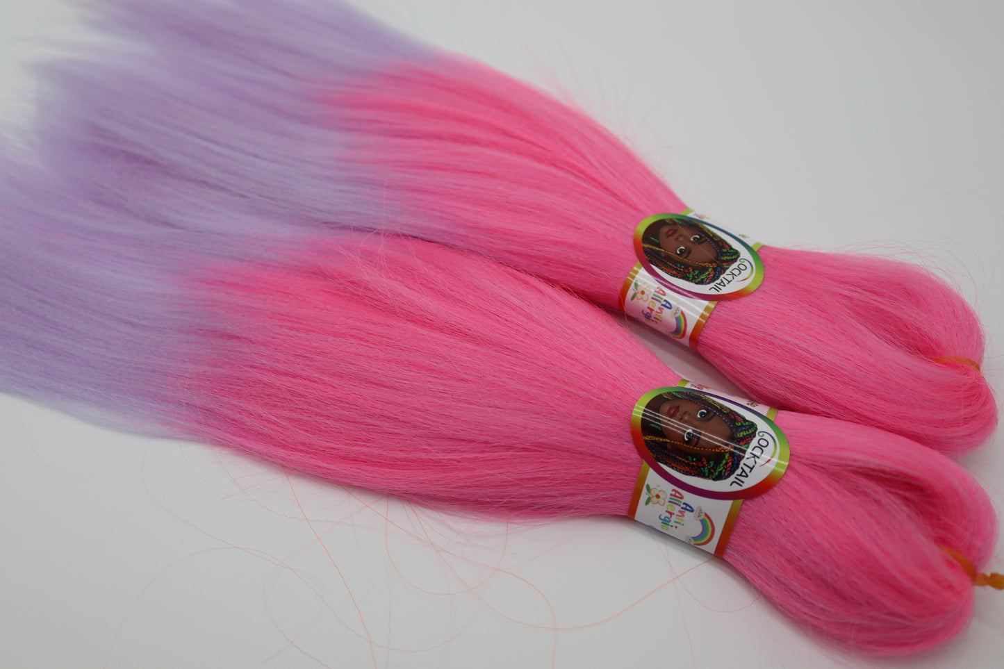2x Cocktail Kids Braids - Antibakterielle Kinder-Braids in bunten Farben, 2-8