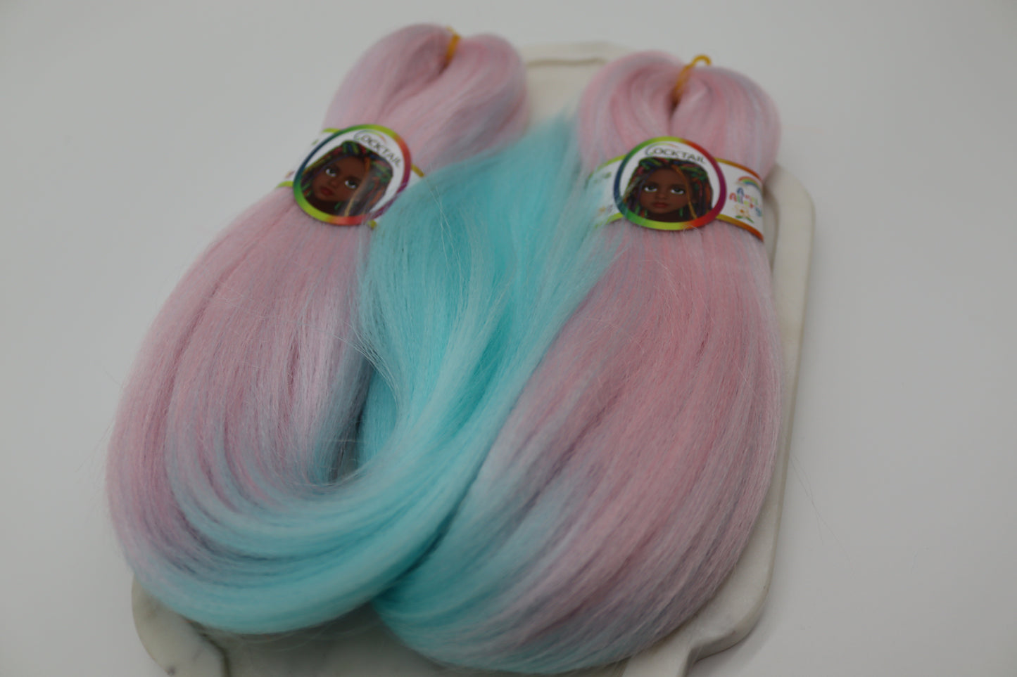 2x Cocktail Kids Braids - Antibakterielle Kinder-Braids in bunten Farben, 2-57