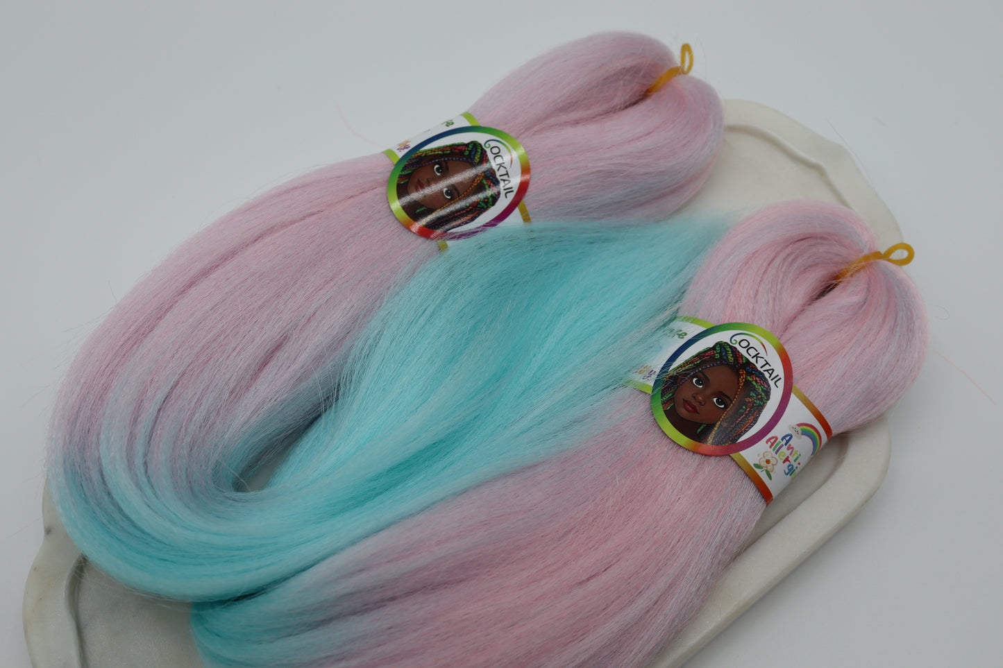 2x Cocktail Kids Braids - Antibakterielle Kinder-Braids in bunten Farben, 2-57