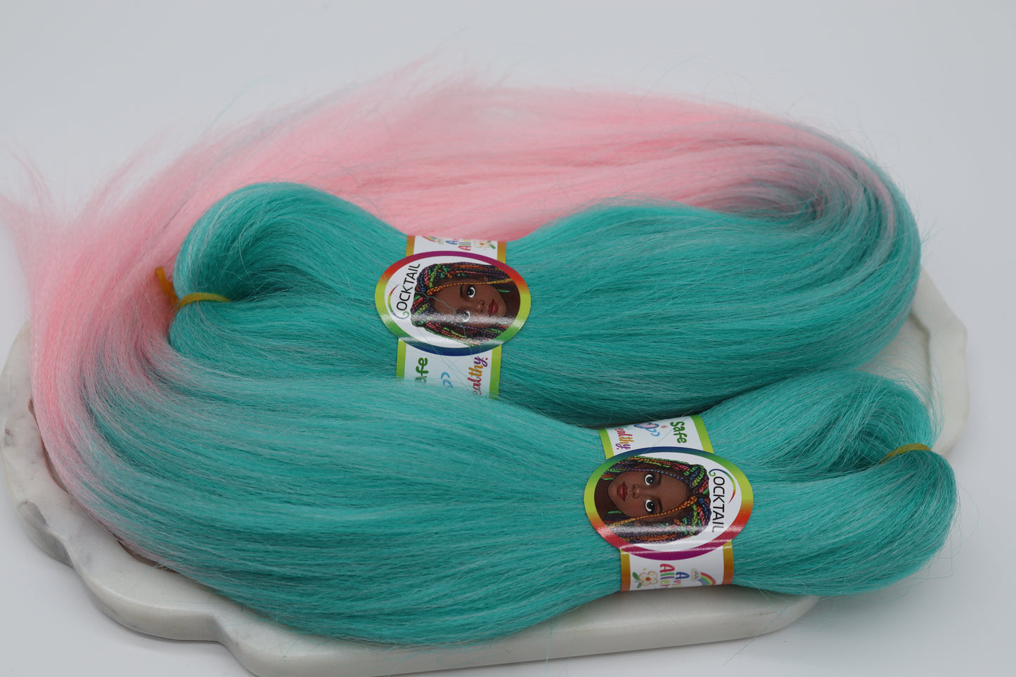 2x Cocktail Kids Braids - Antibakterielle Kinder-Braids in bunten Farben, 2-20