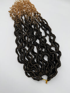 3x Goddess Faux Locs – Antibakterielle Locs mit lockigen Enden, Wiederverwendbar, T1B/27
