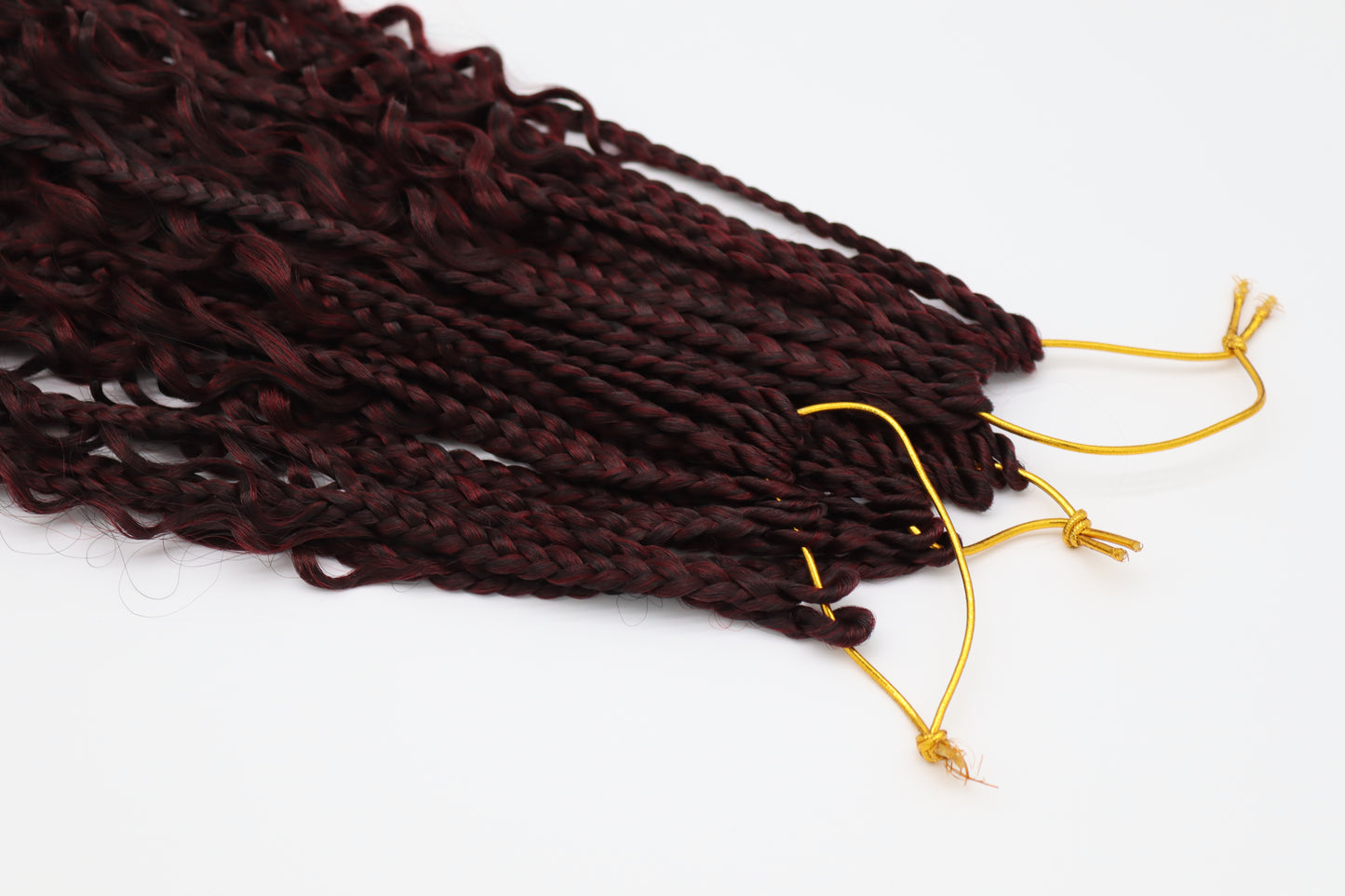 6x River Box Braids – Antibakterielle Braids mit natürlichem Wellen-Look, Wiederverwendbar, TBUG