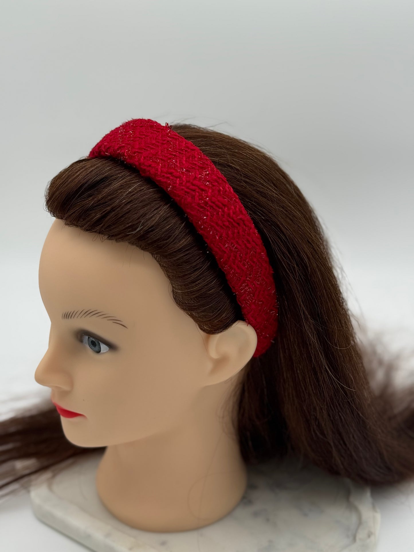 1 Stk. Handgemachte Weihnachts-Haarbänder – Festliche Accessoires für die Feiertage