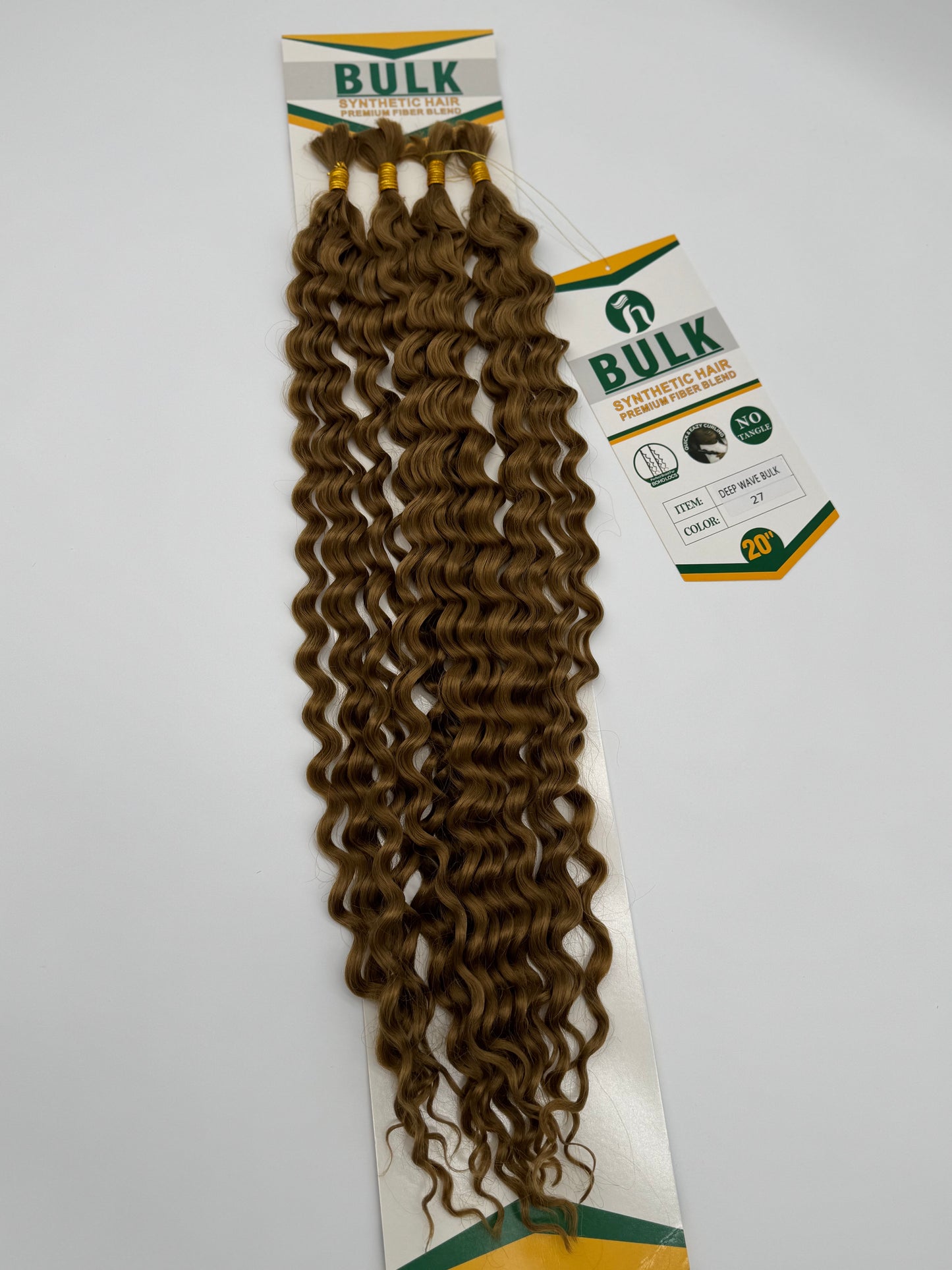 Deep Wave Bulk Hair – Extensions aus Synthetic Hair Premium Fiber Blend, 27