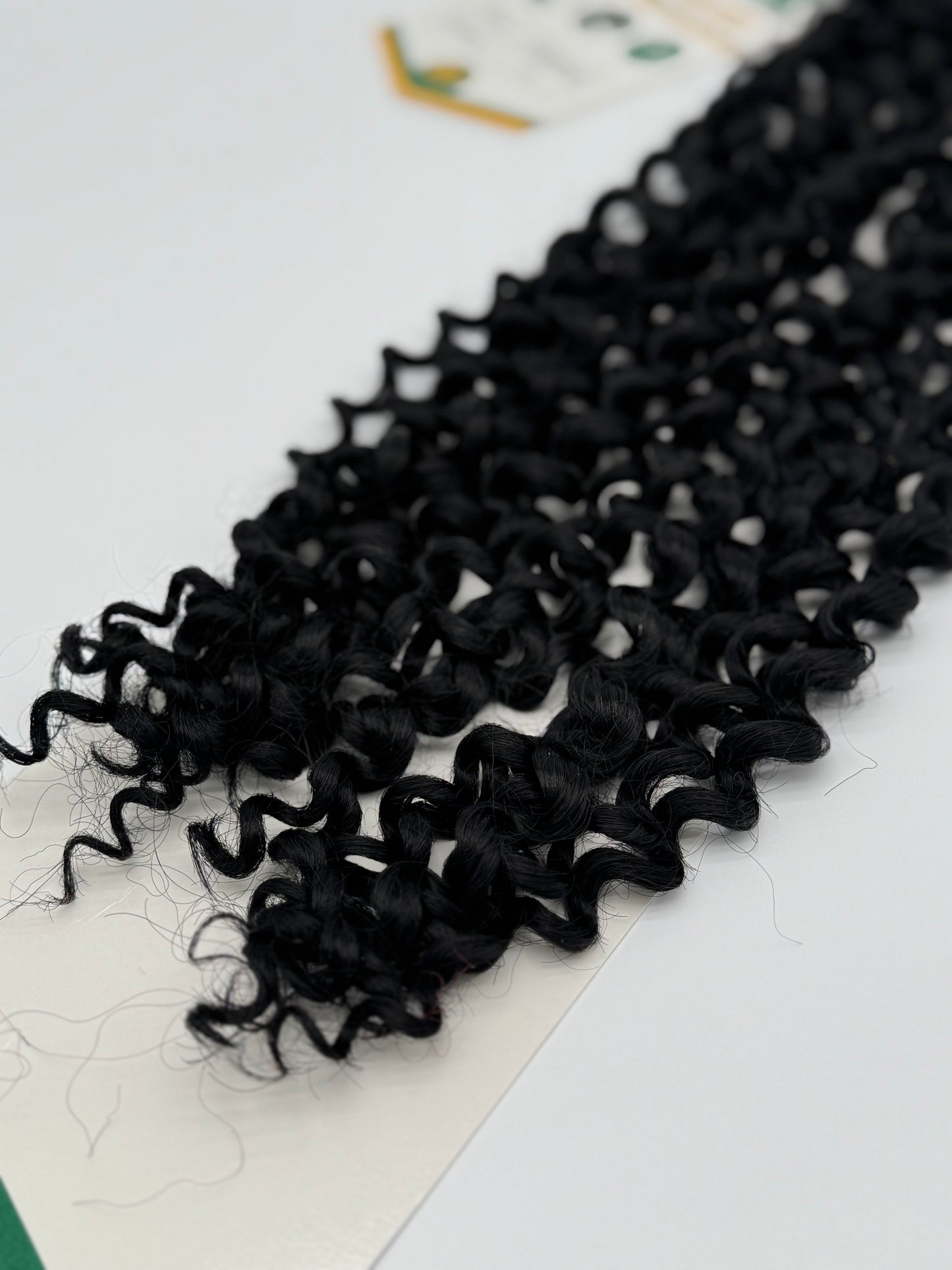 Water Wave Bulk Hair – Extensions aus Synthetic Hair Premium Fiber Blend, 1B