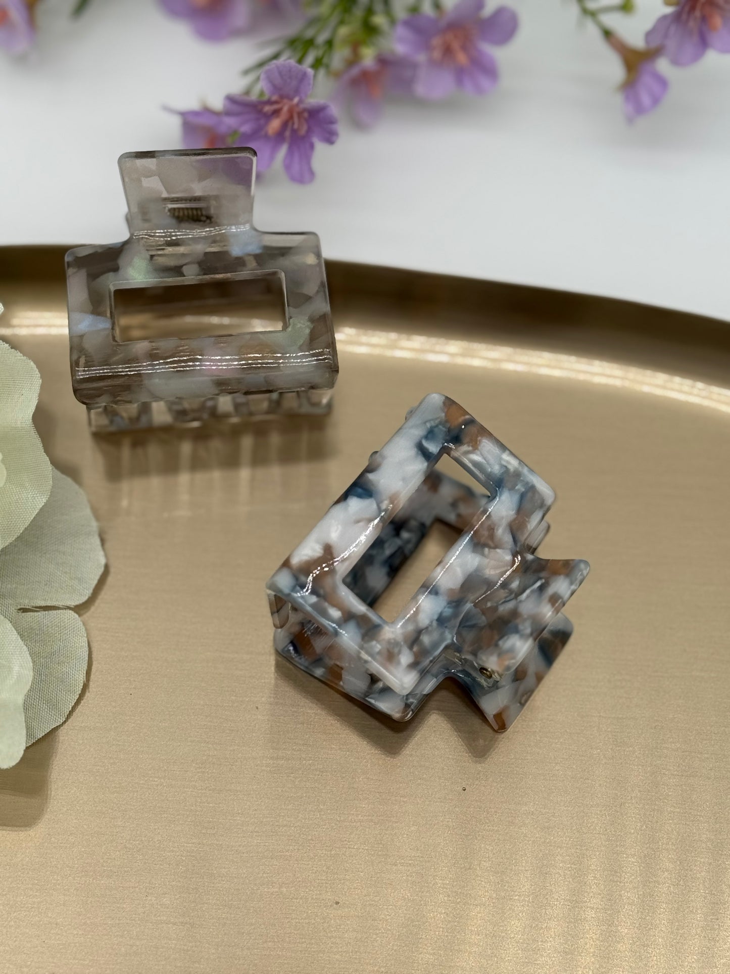 2 Stk. Haarklammern aus Acetat (klein) – Hochwertige & langlebige Haaraccessoires, Set 4