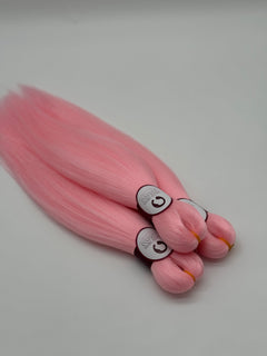Exklusives Kinder-Flechthaare, ROSÉ (3er Set)