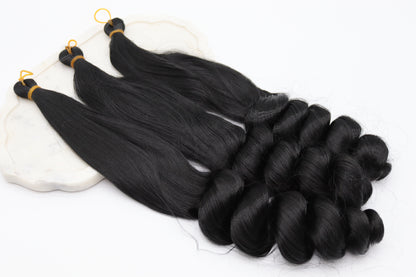 3x Straight Loose Wave Braids, 22", 150g