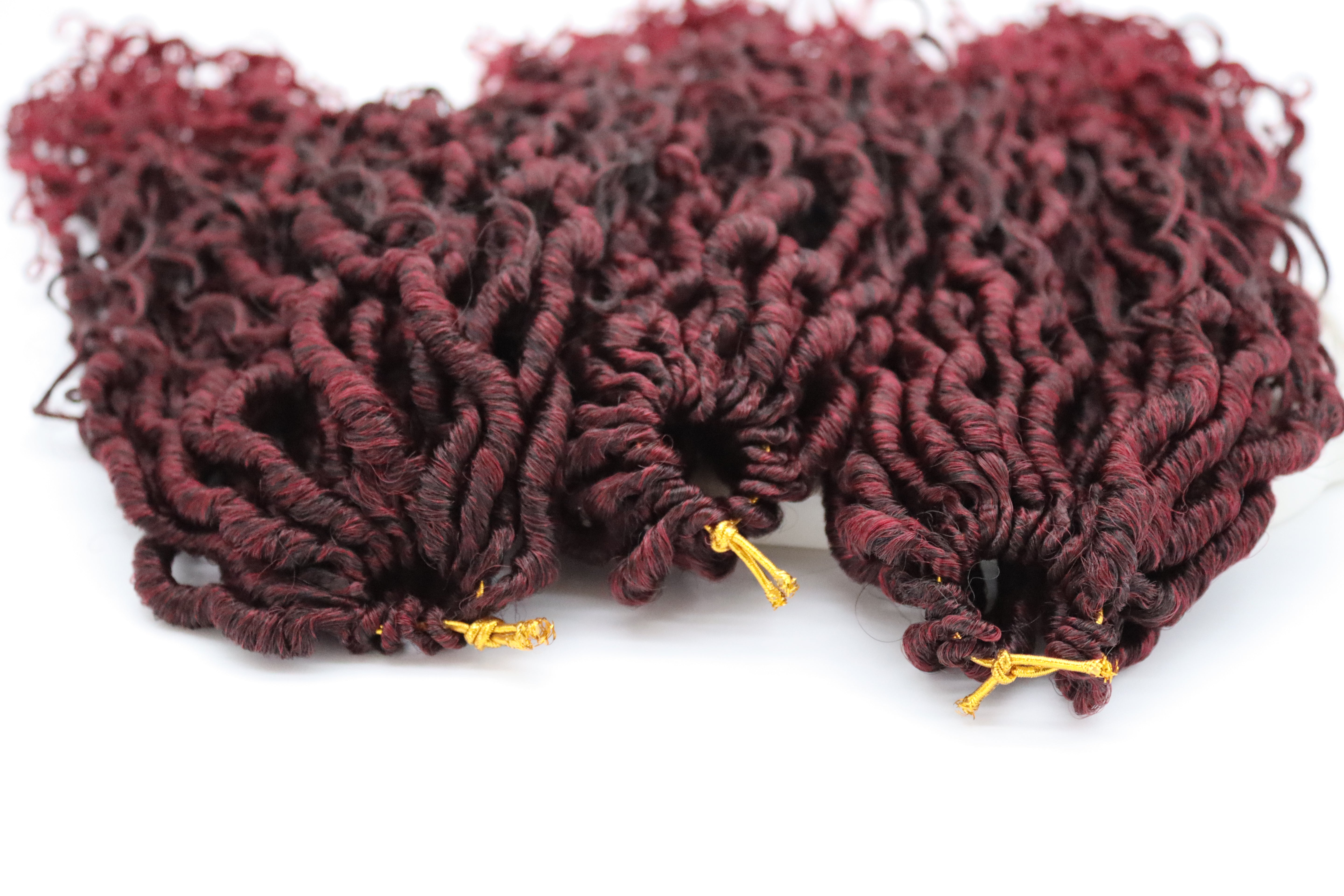 River Locs Crotchet Braids 24S, 22",(3er Set), T1B/BUG