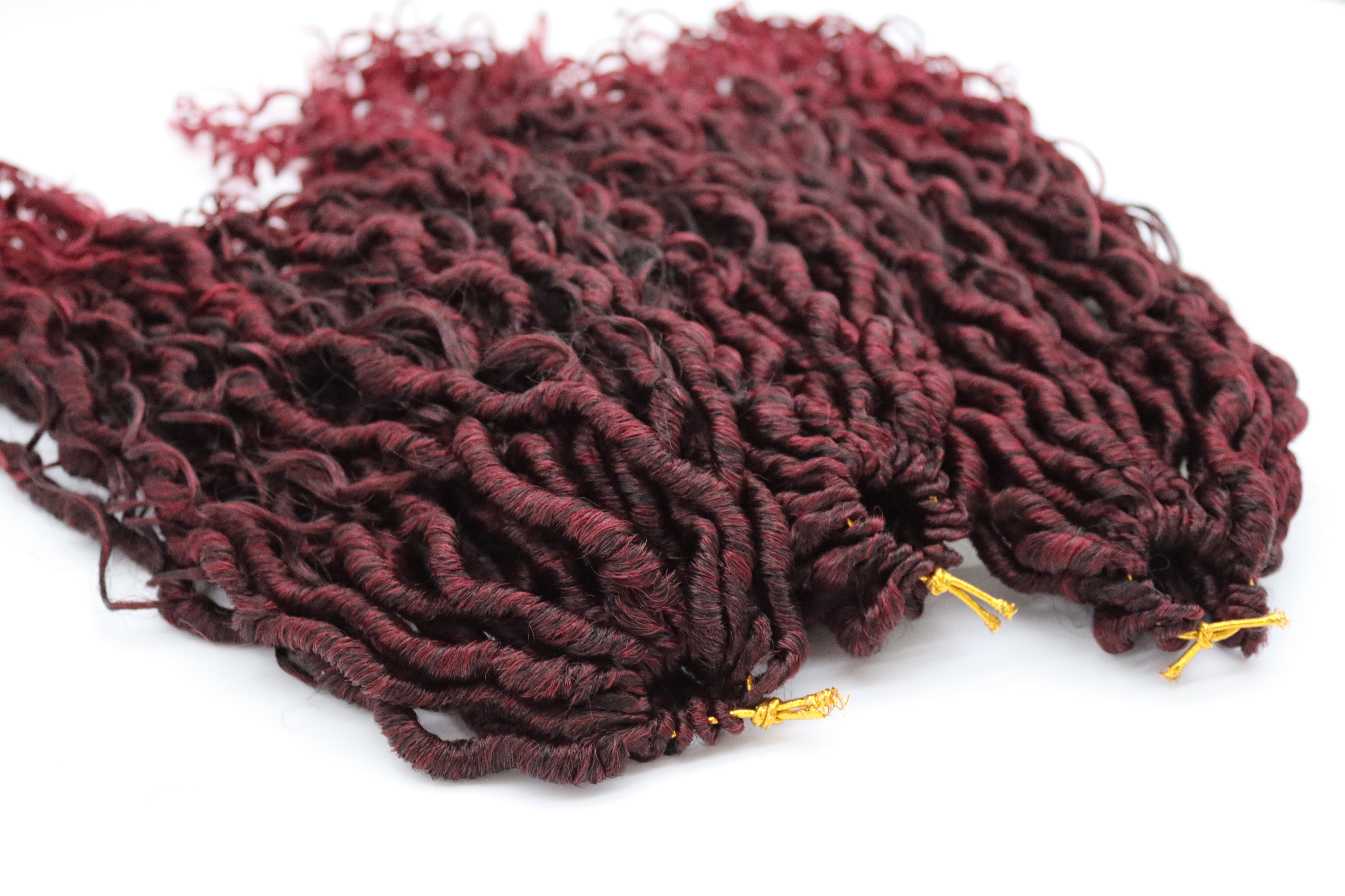 River Locs Crotchet Braids 24S, 22",(3er Set), T1B/BUG