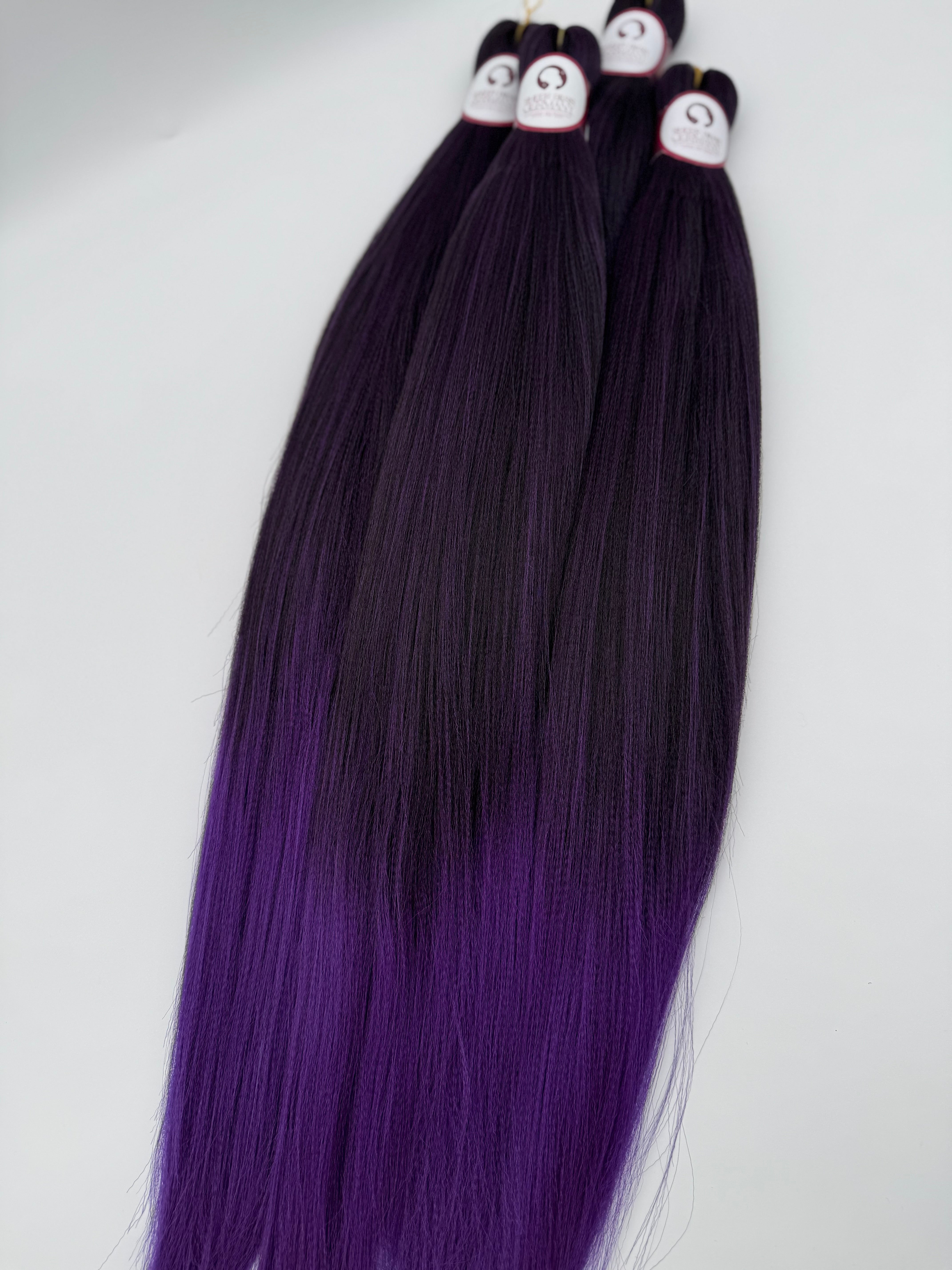 Premium Flechthaar (4er Set), AMETHYST