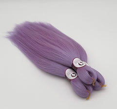 Exklusives Kinder-Flechthaar , LAVENDEL (3er Set)