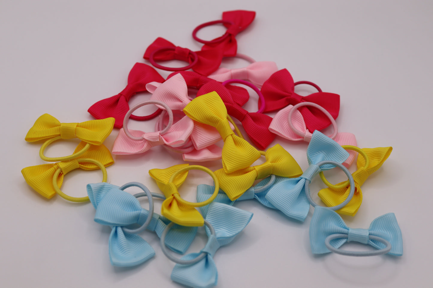 8 Stk. Haarschleifen Kinder mit Gummiband