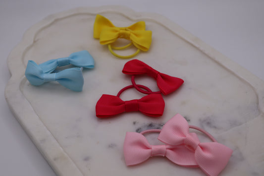 8 Stk. Haarschleifen Kinder mit Gummiband