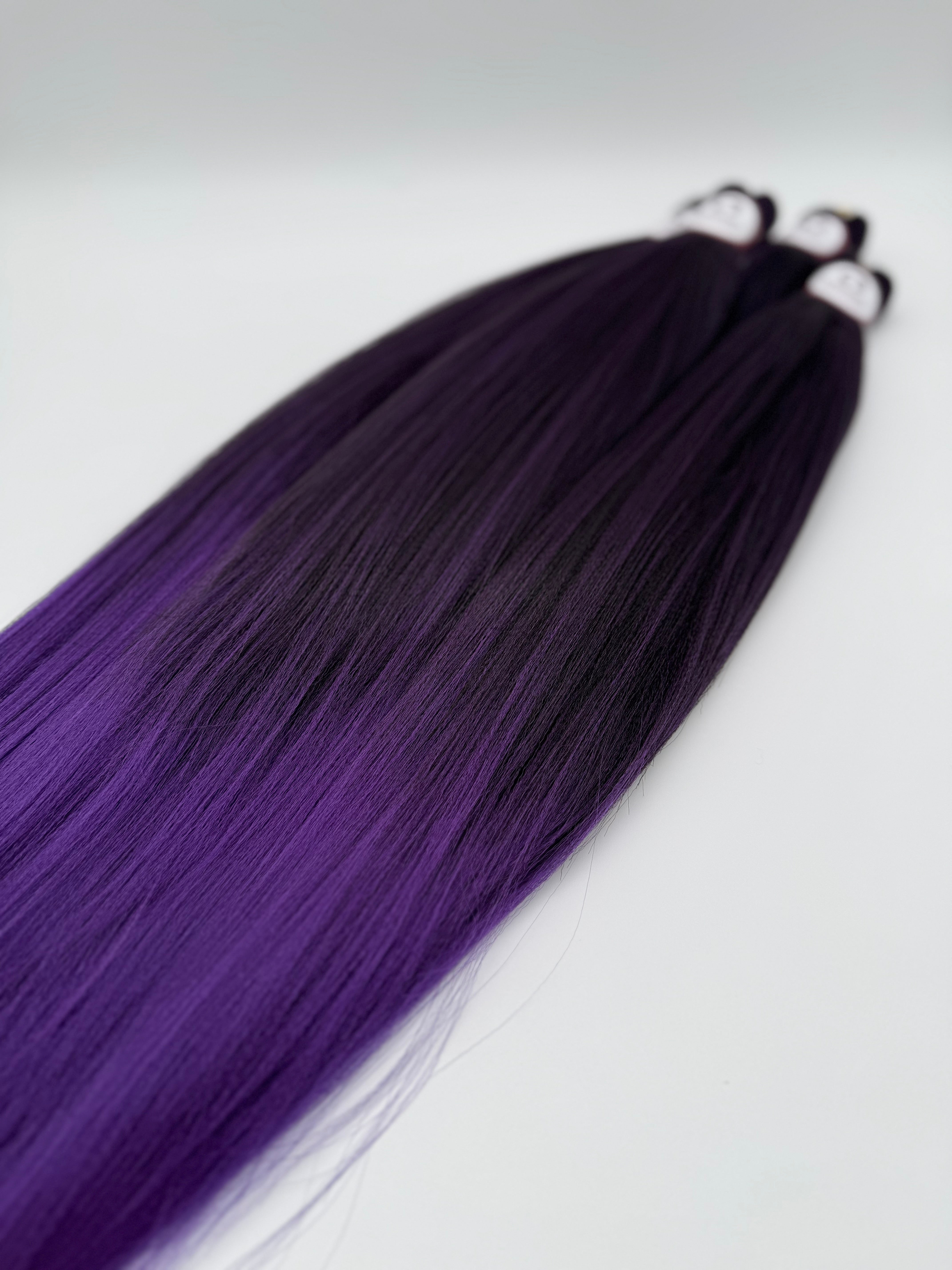 Premium Flechthaar (4er Set), AMETHYST