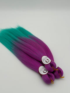 Exklusives Kinder- Flechthaar, Hibiskus (3er Set)
