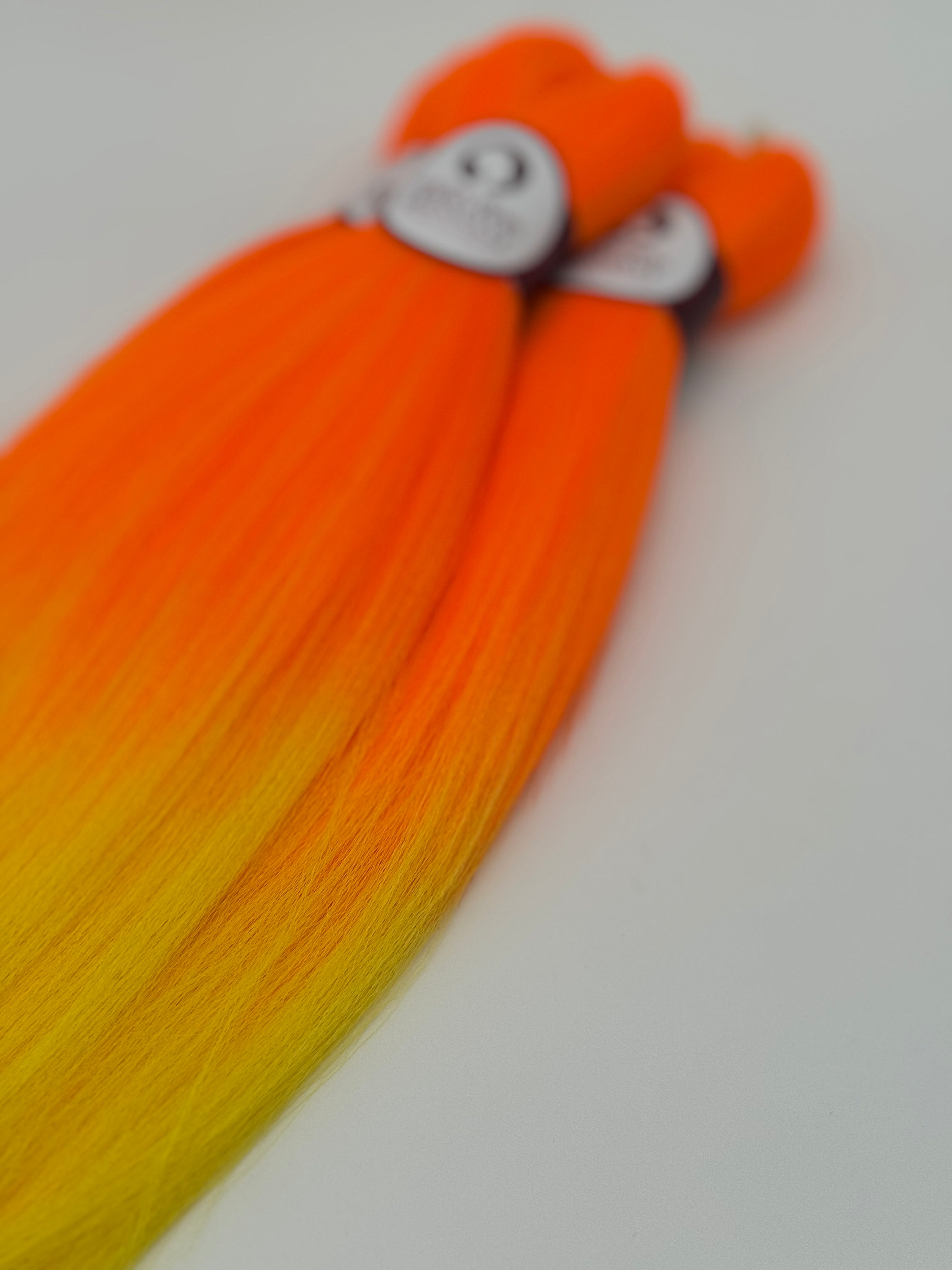 Exklusives Kinder-Flechthaar, MARACUJA (3er Set)