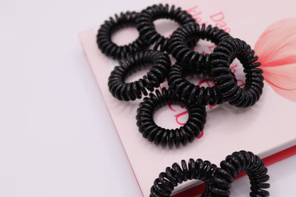 9 Stk./Box Acrylic Spiral Elastic Hair Bands