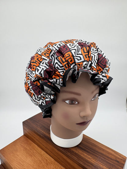 Große Duschhaube, Brown bogolan