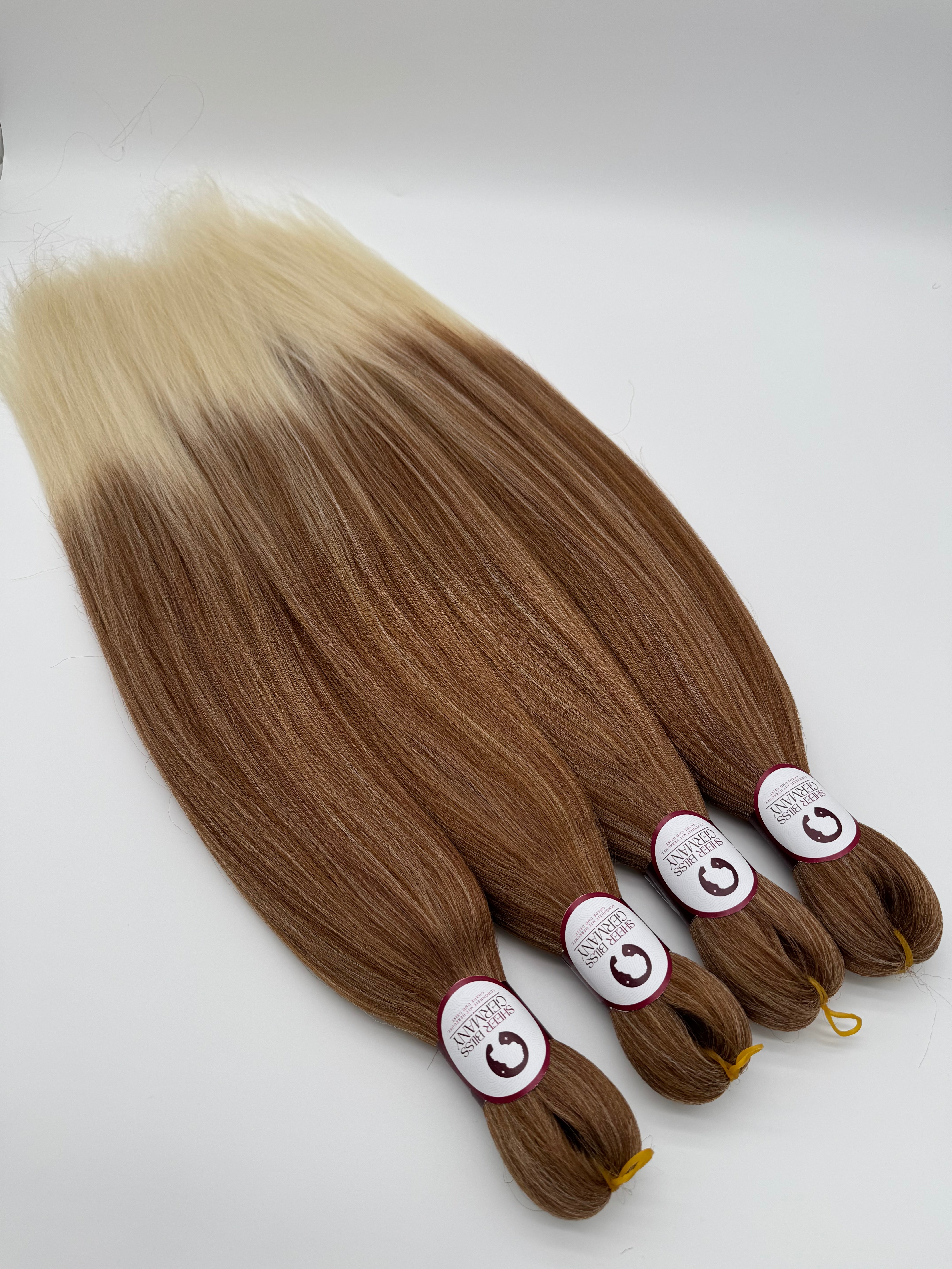 Premium Flechthaar (4er Set), LATTE