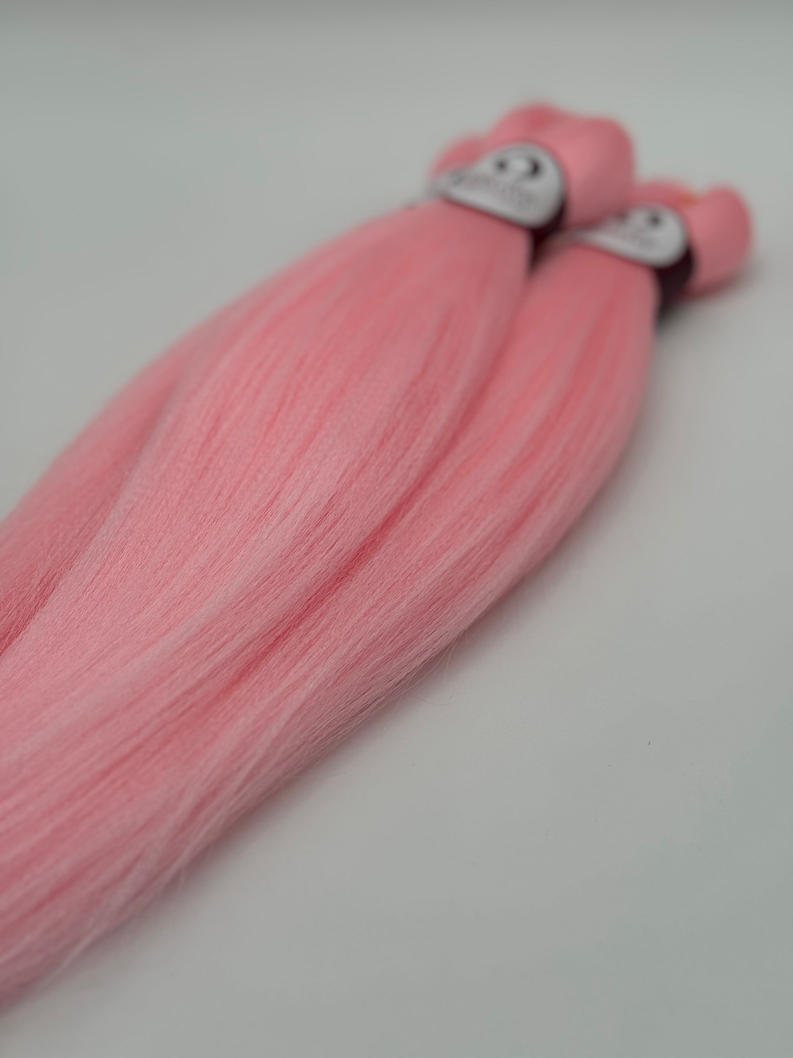 Exklusives Kinder-Flechthaare, ROSÉ (3er Set)