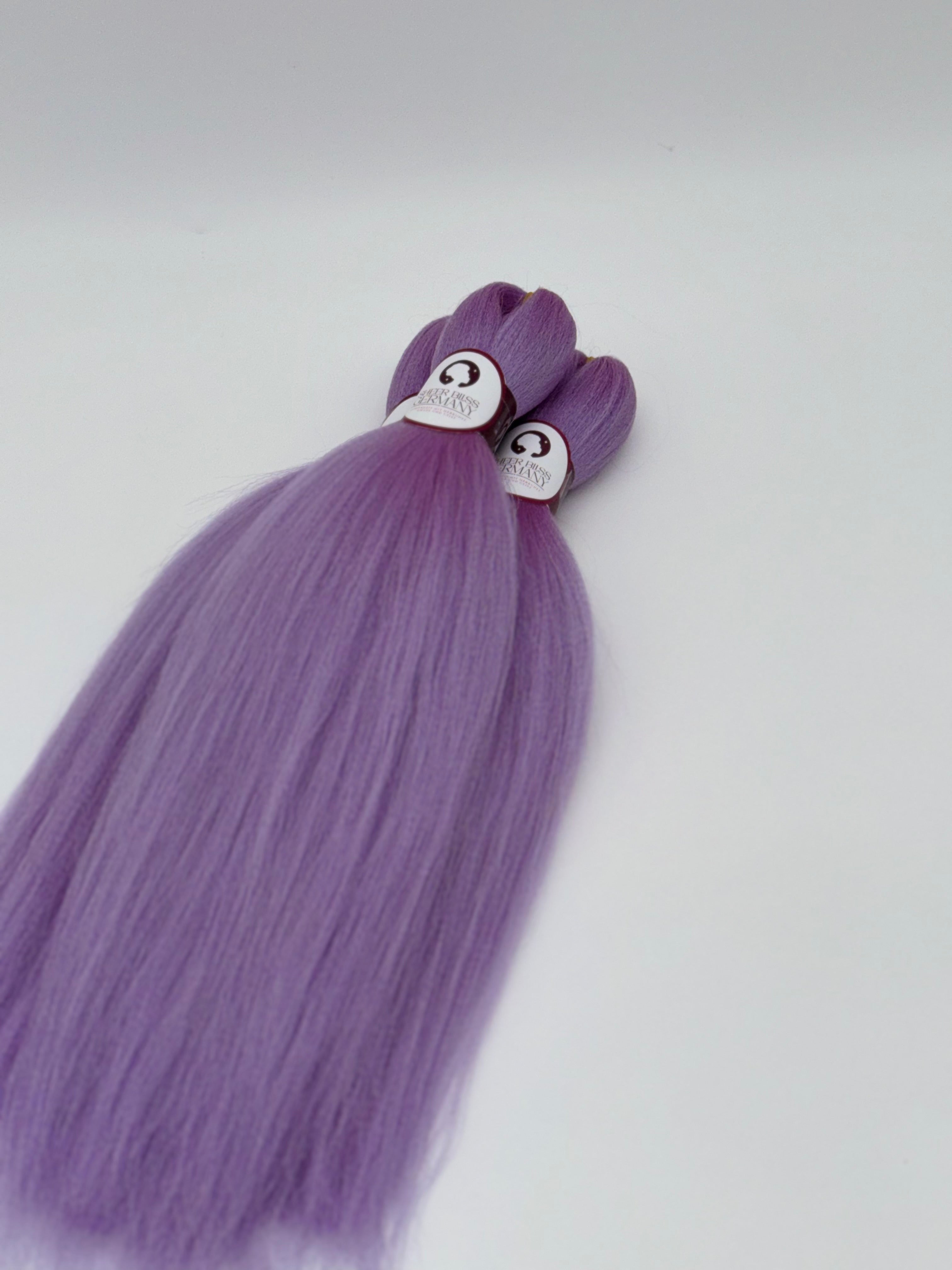 Exklusives Kinder-Flechthaar , LAVENDEL (3er Set)
