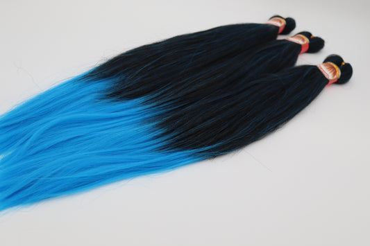 3x Pre- Stretched, Pre-Layered Braids, 26", 90g, zweifarbig EZB14
