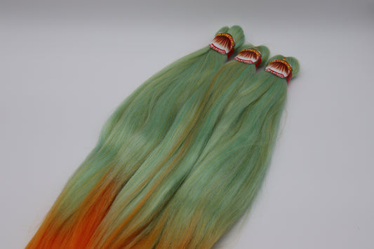 3x Pre- Stretched, Pre-Layered Braids, 26", 90g, zweifarbig EZB24