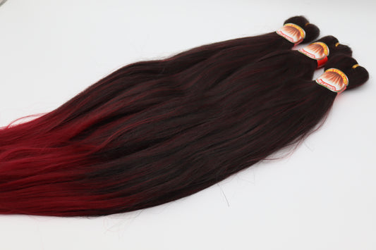 3x Pre- Stretched, Pre-Layered Braids, 26", 90g, zweifarbig EZB4
