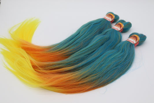3x Pre- Stretched, Pre-Layered Braids, 26", 90g, dreifarbig EZC53