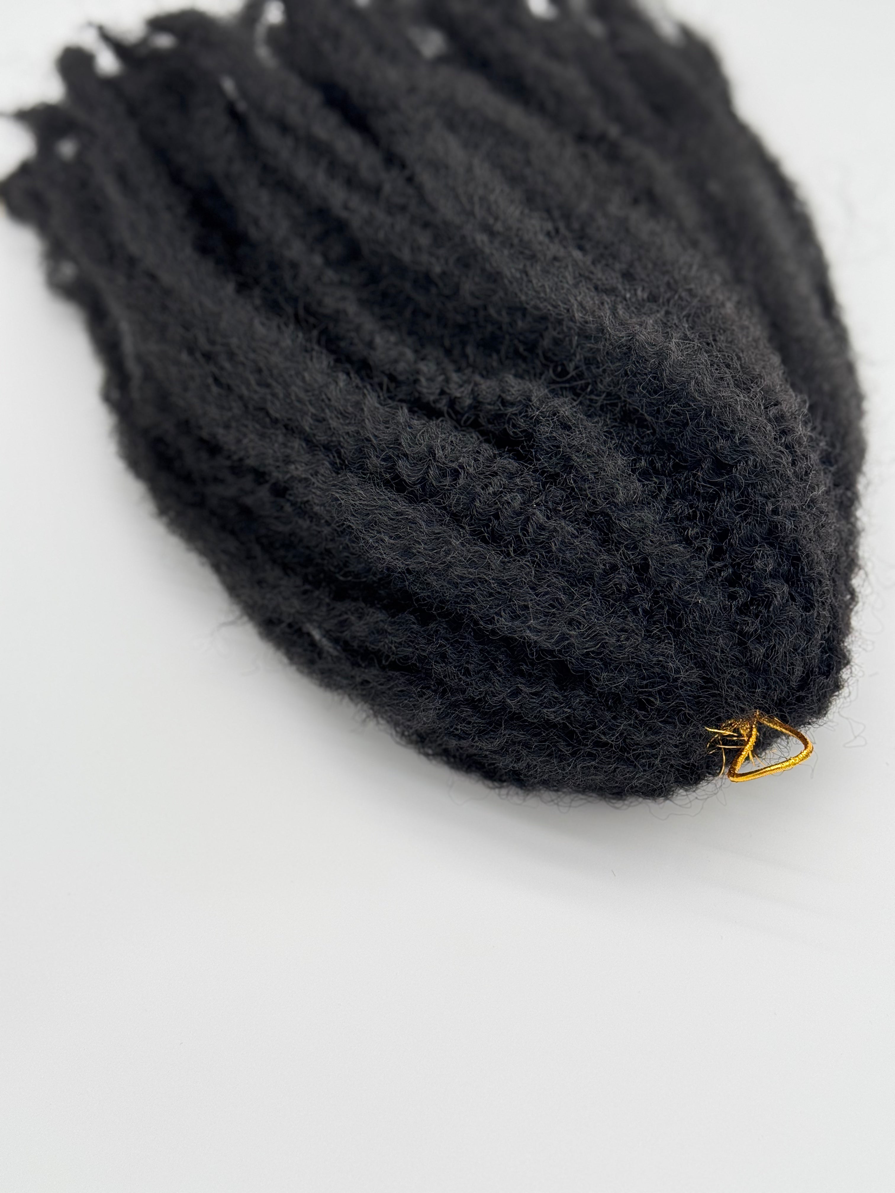 Marley Braid – Antibakterielle Braids für natürliche Afro-Looks, (3er Set), 1B