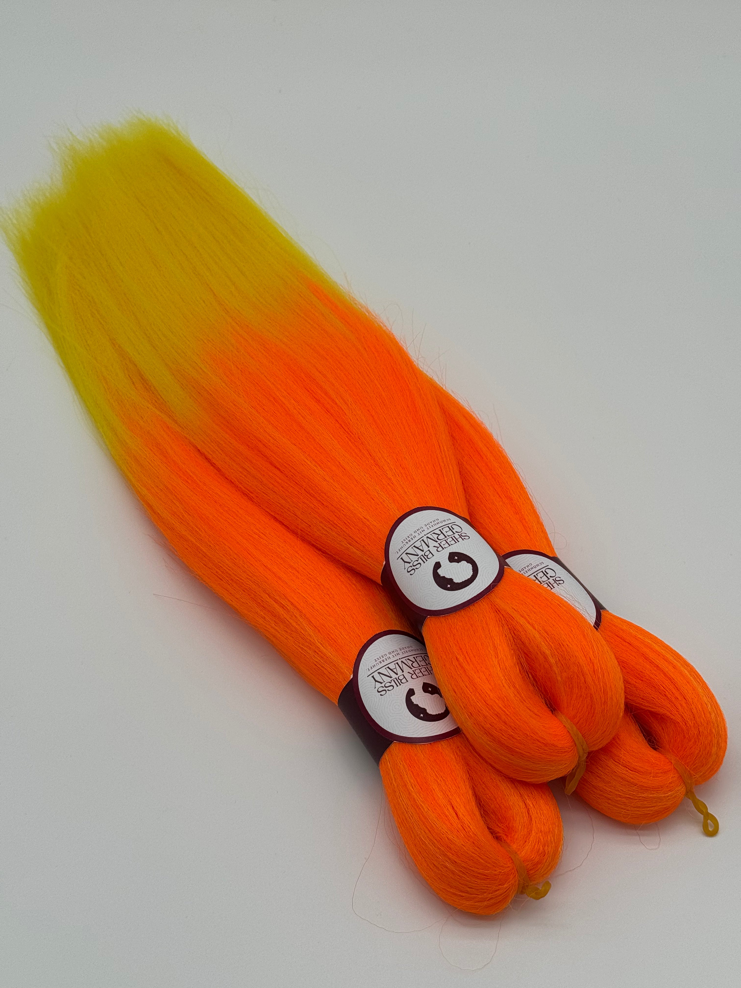 Exklusives Kinder-Flechthaar, MARACUJA (3er Set)