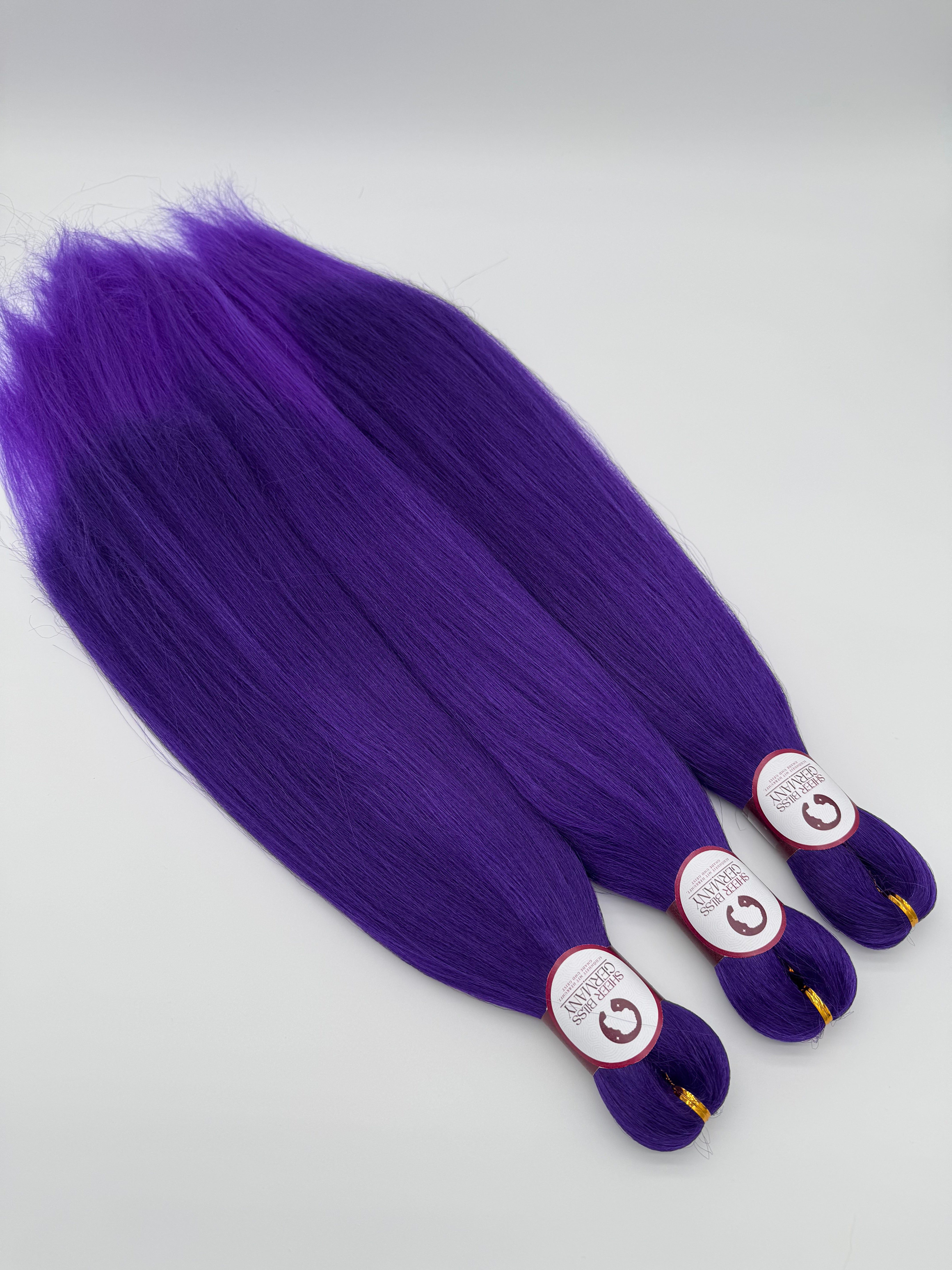 3x Pre- Stretched, Pre-Layered Braids, 26", 90g, einfarbig EZA32