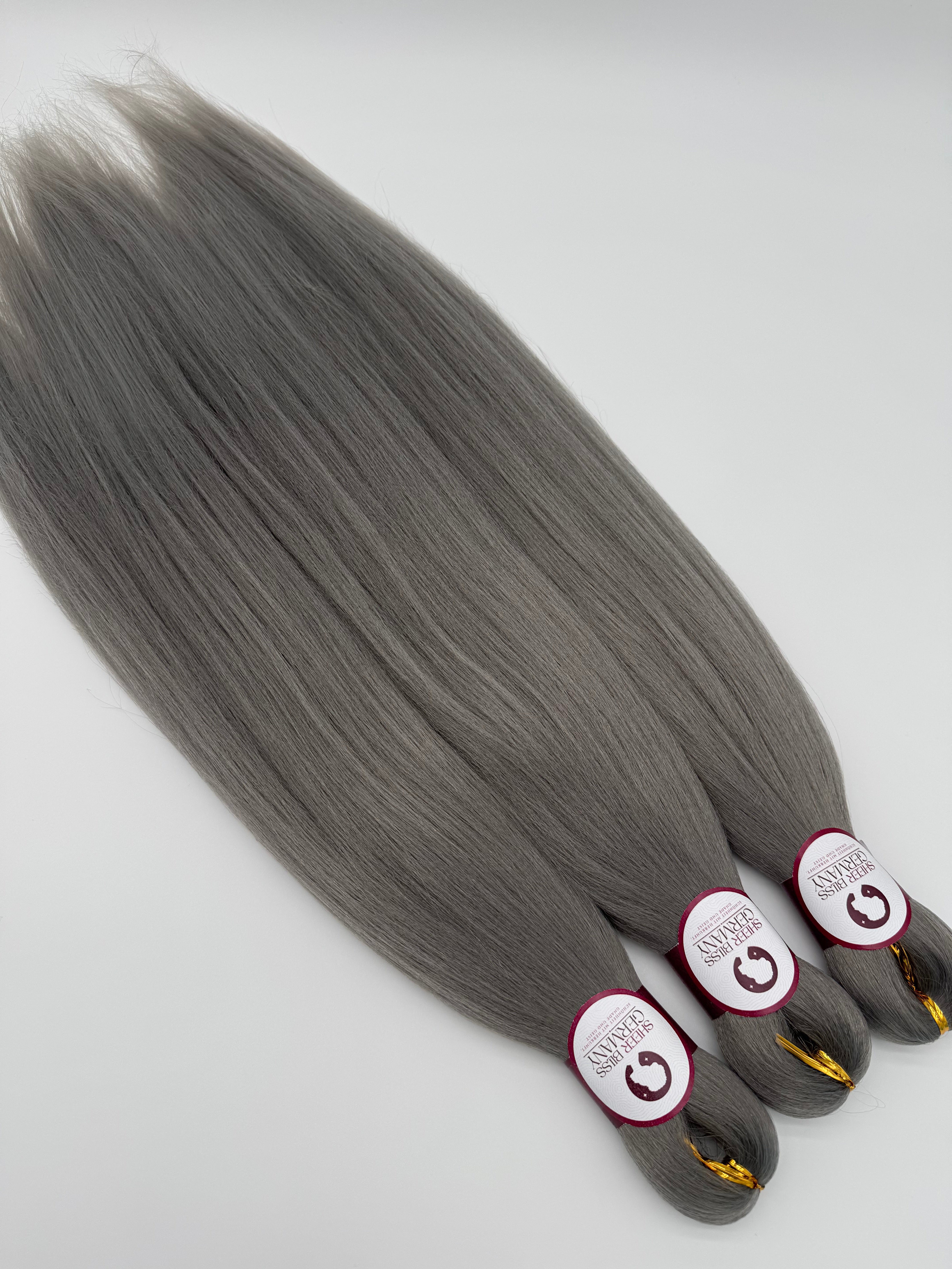 Pre-Stretched, Pre-Layered Flechthaare (3er Set), GRAY