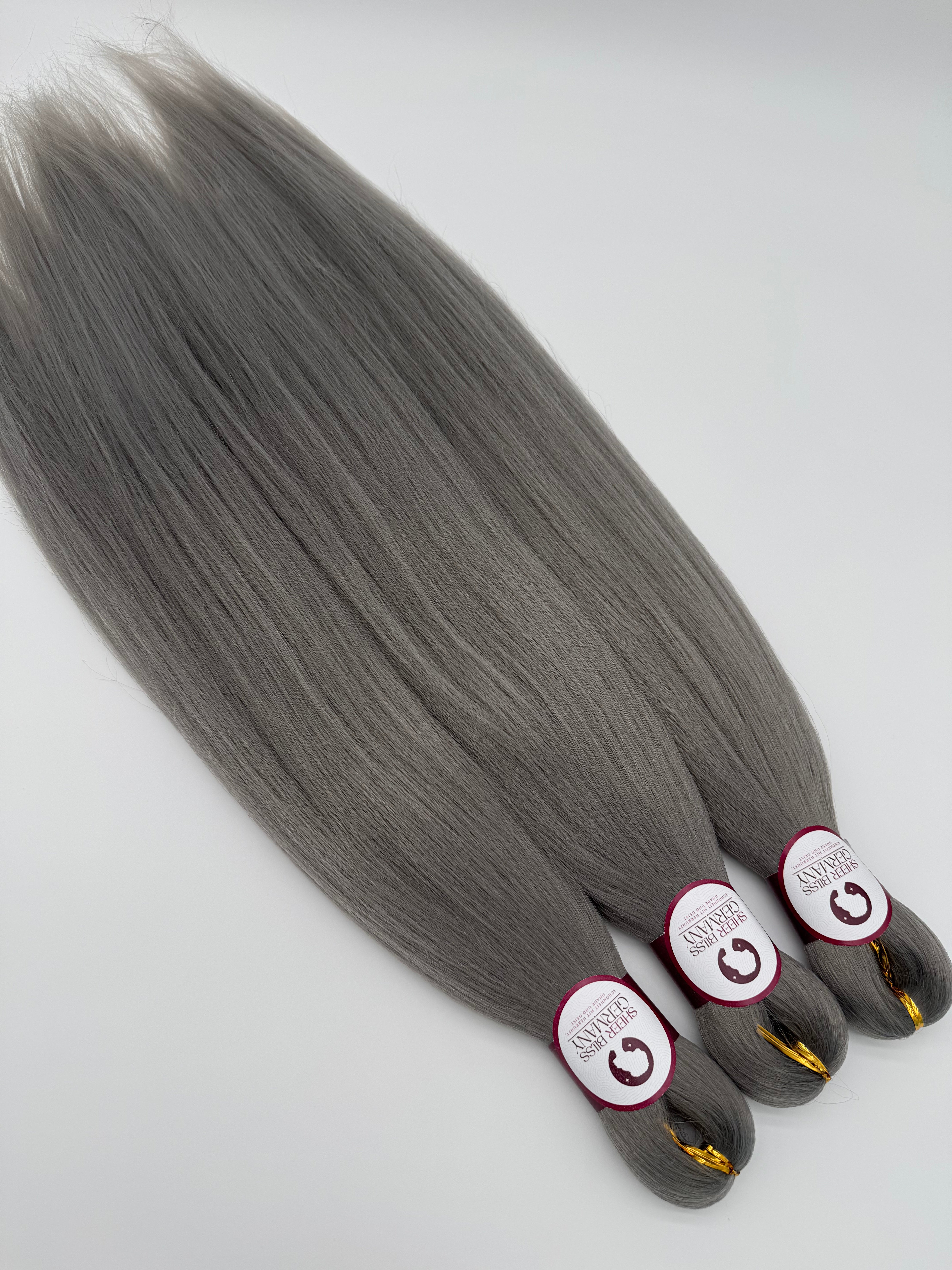 Pre-Stretched, Pre-Layered Flechthaare (3er Set), GRAY