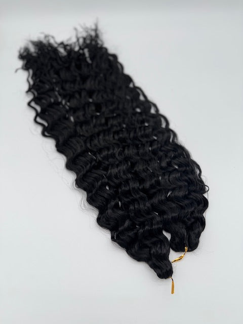 2 Stk. Ocean Wave Crochet Haare – Bio Protein Fiber, 1B