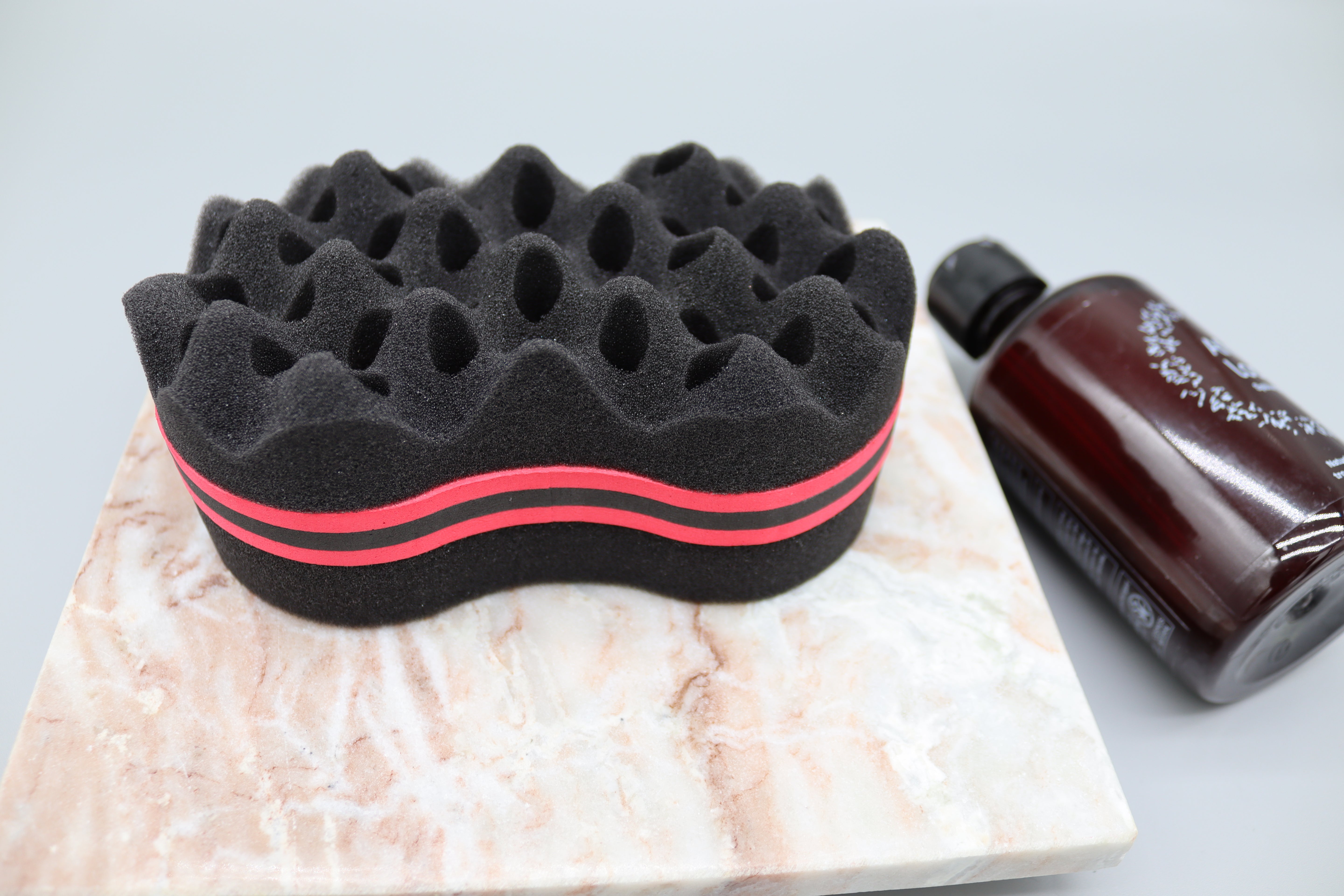 1 Stk. Haarschwammbürste – Afro Curl Schwamm & Handschuh für natürliche Locken