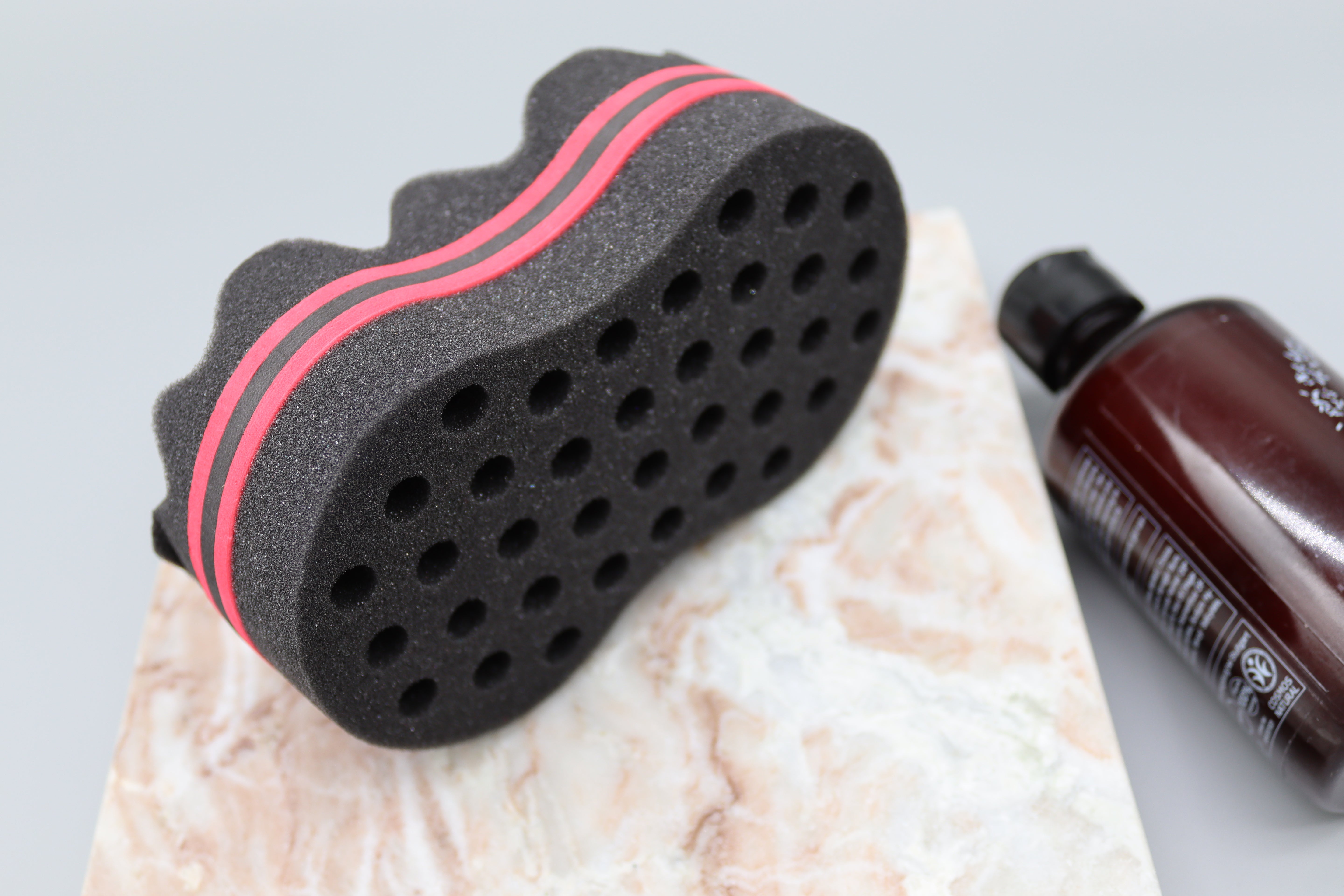 1 Stk. Haarschwammbürste – Afro Curl Schwamm & Handschuh für natürliche Locken
